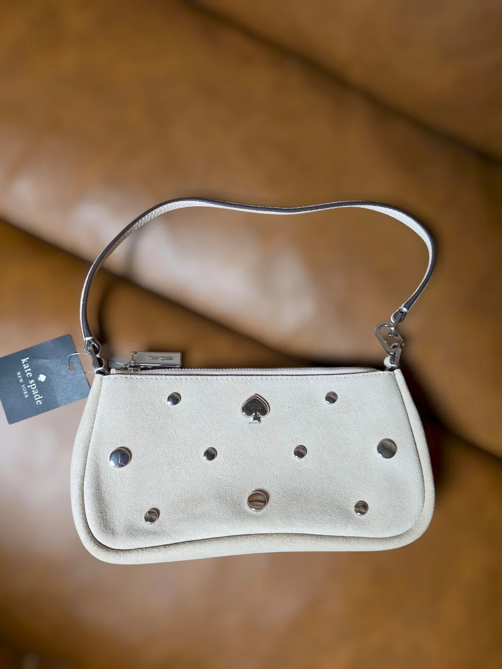 Kate Spade Kayla Suede Studs Small Convertible Shoulder Bag